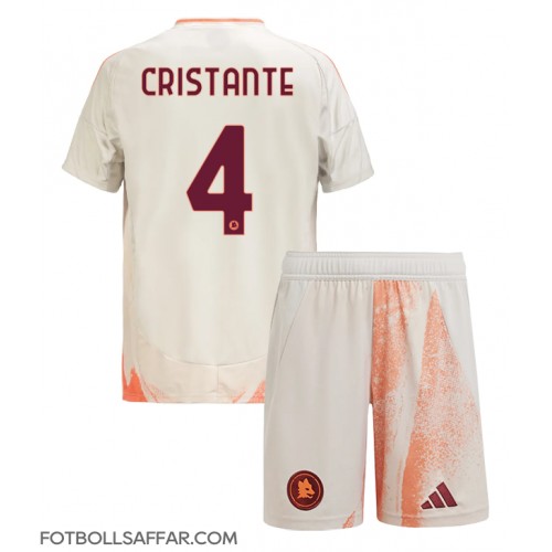 AS Roma Bryan Cristante #4 Bortadräkt Barn 2024-25 Kortärmad (+ Korta byxor)